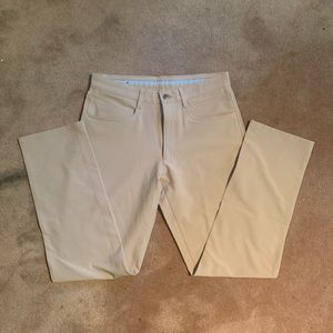 Footjoy Athletic Fit Mens Golf Pants 30 x 30 Khaki